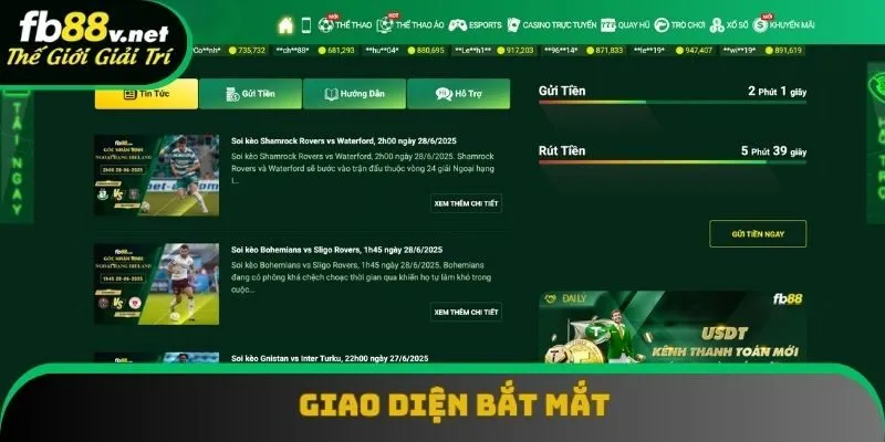 Trang web đầu tư giao diện, bố cục trực quan